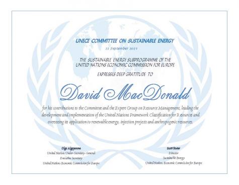 Dave MacDonald CSE-30 Certificate