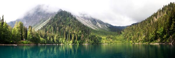 Lake and Forest and Mountain