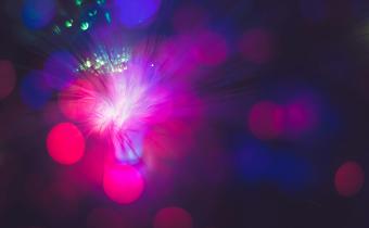 colourful sparks and blurred forms
