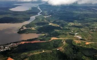 aerial view - water in Cote d'Ivoire