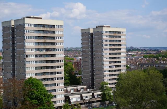 Residential block, London