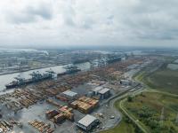 Belgium top view container terminal_S