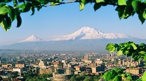 View of Mount Ararat in Armenia